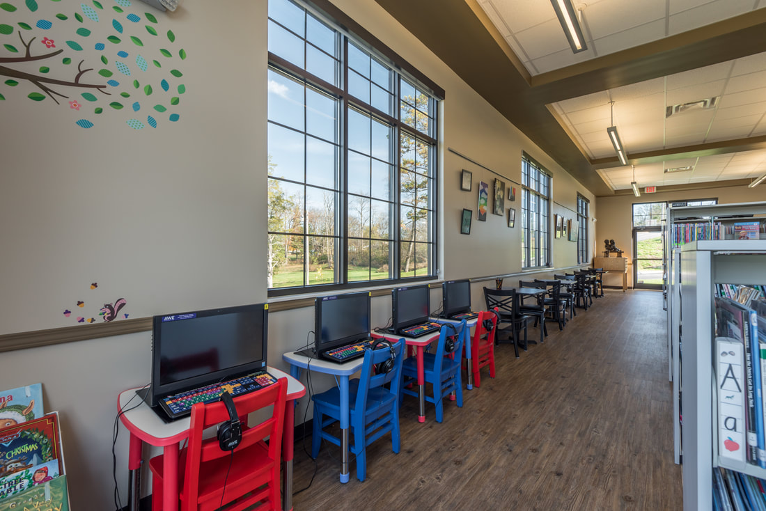 Computer Area in the New Madisonville Public Library