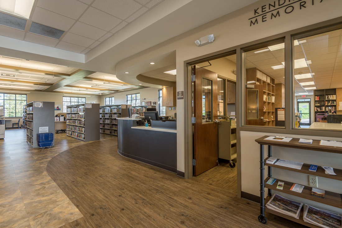 Librarians Desk in the New Madisonville Public Library