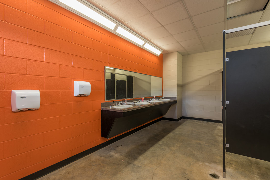 Bathroom in Greenback High School Field House