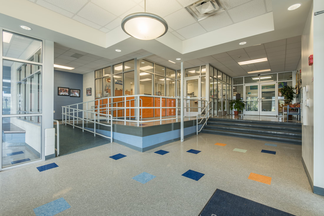 Administrative Office and Lobby at Brown Intermediate School in Sweetwater