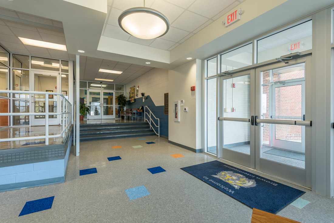Entrance at Brown Intermediate School in Sweetwater