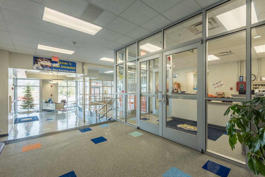 Administrative Office and Lobby at Brown Intermediate School in Sweetwater