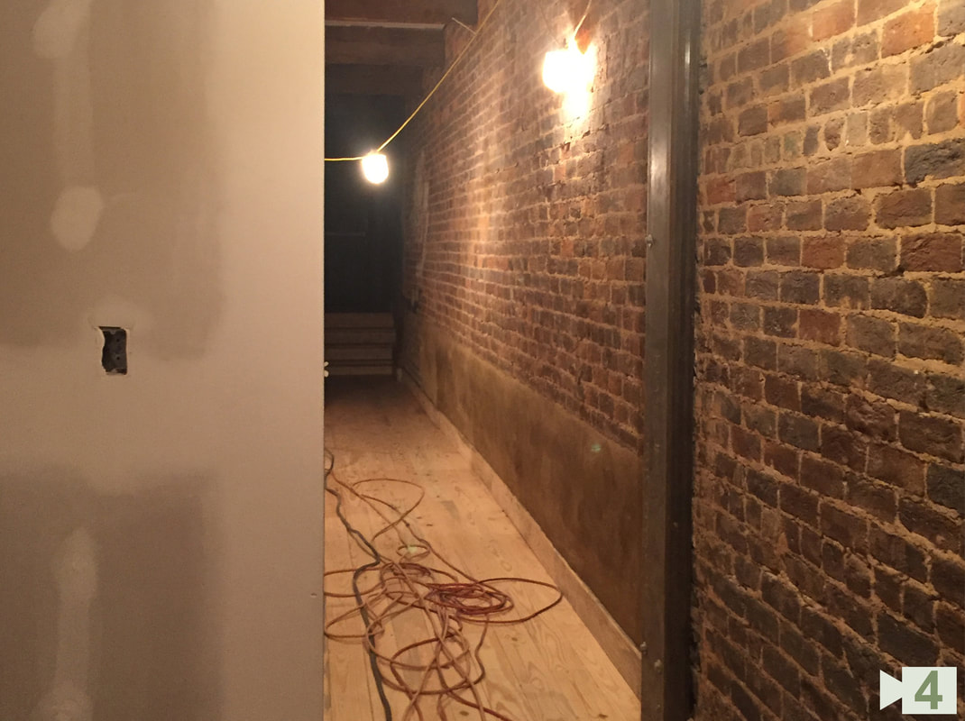 New Wall and Floor Construction for Hallway