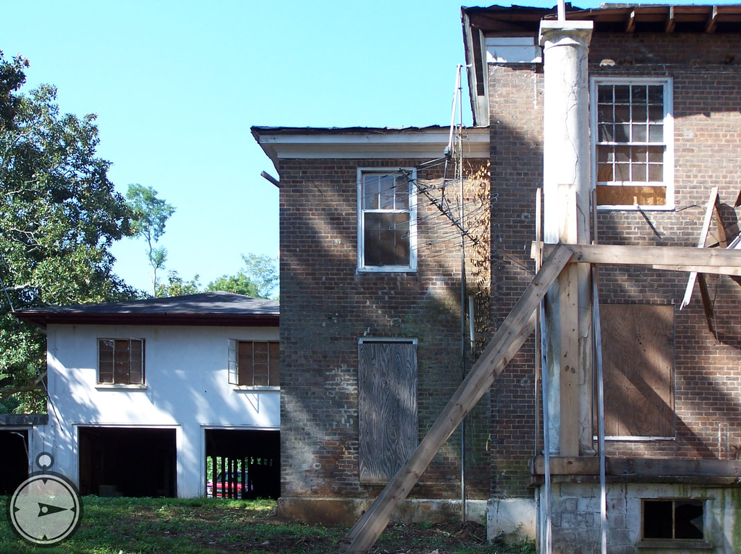 Front View of Broken Column