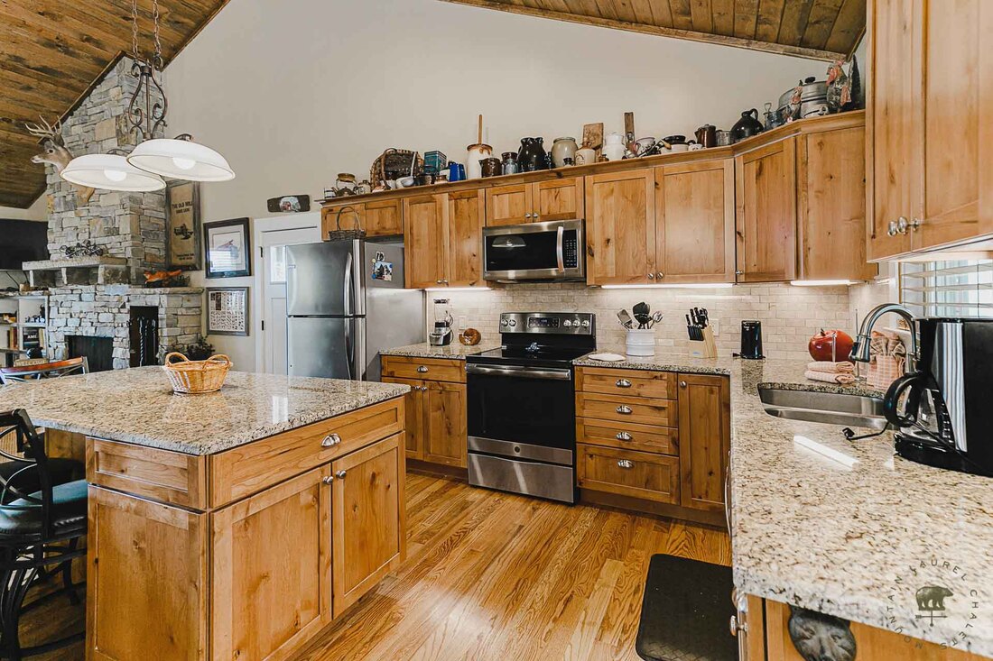 Kitchen Area in Gatlinburg Manor Chalet