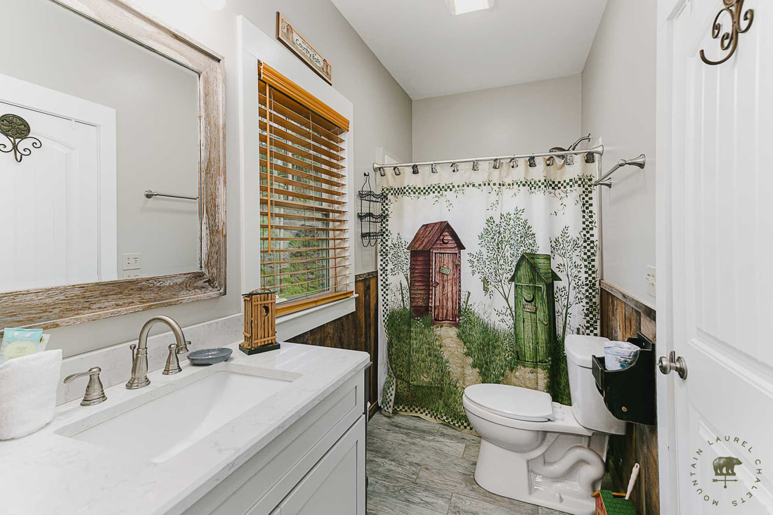 Bathroom in the Gatlinburg Manor Chalet