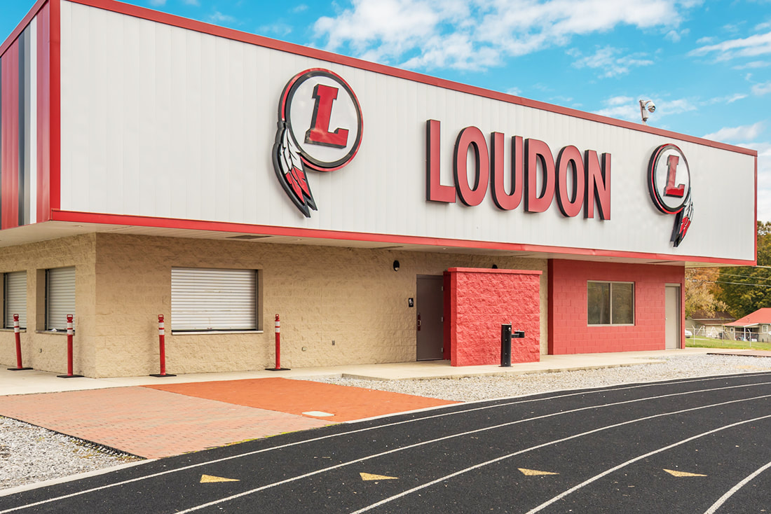 Newly Constructed Concession Building Featuring Foor Prep Areas, Bathrooms, and Training Rooms
