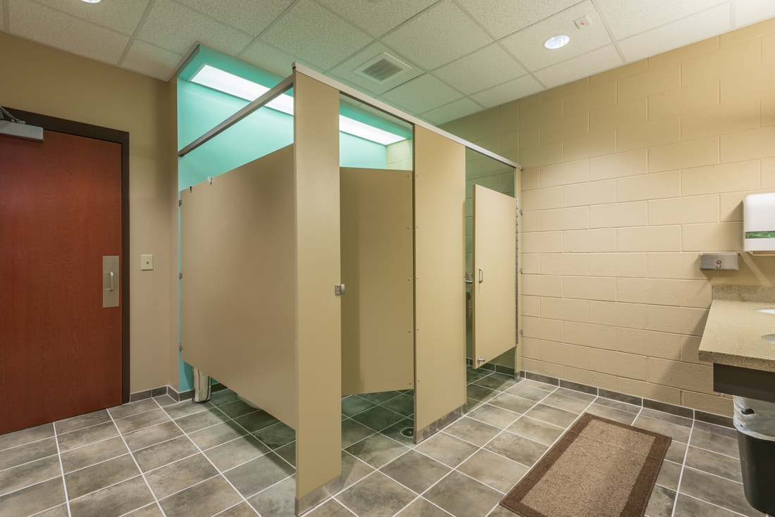 Bathroom at McMinn County 911 Center