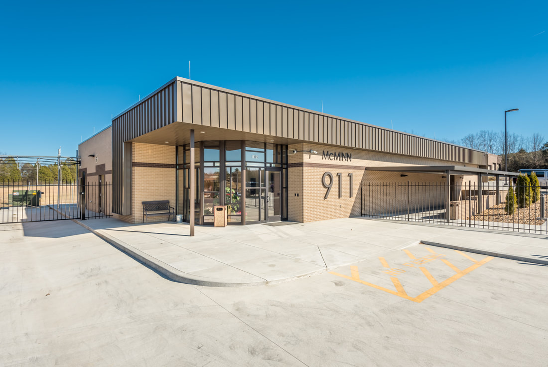 Exterior Shot of McMinn County 911 Center
