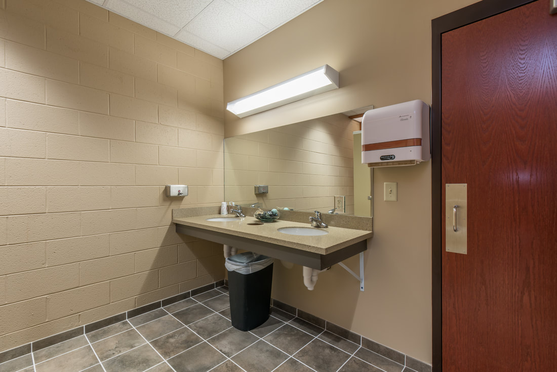 Bathroom at McMinn County 911 Center