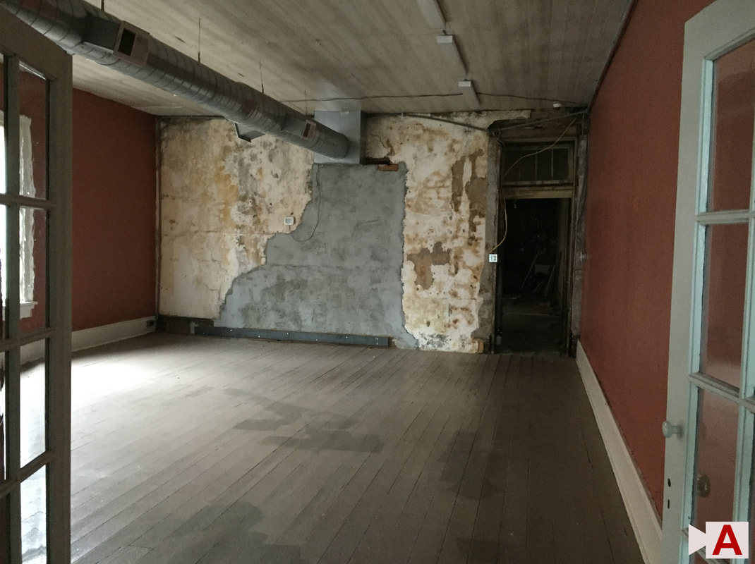 View of Work Area before Restoration