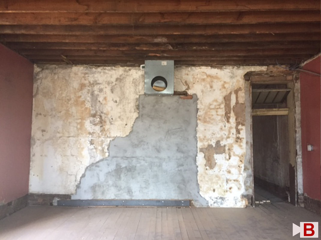 View of Work Area before Restoration
