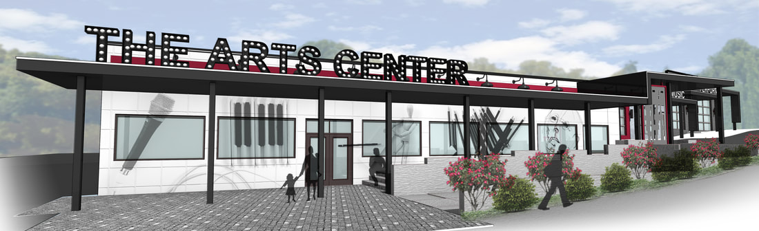 3D Rendered Exterior of The Athens Art Center