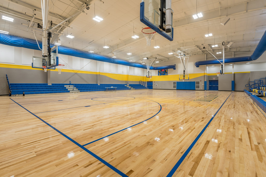 Gymnasium and Basketball Court at Sweetwater Junior High School
