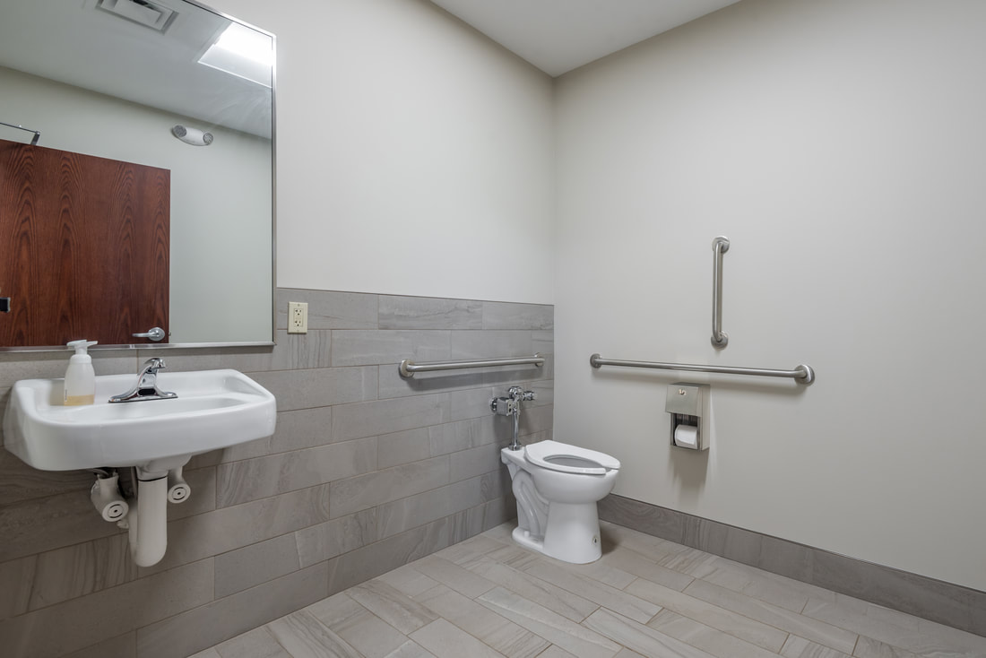 Bathroom in Sweetwater Utility Boards New Building