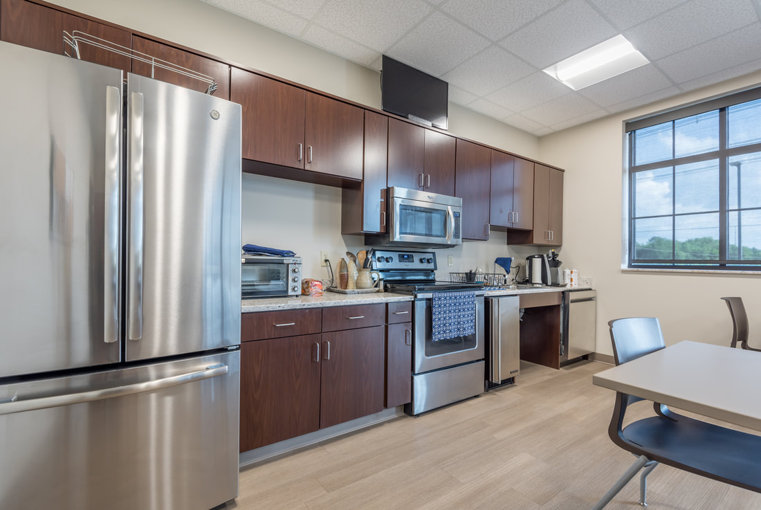 Kitchen and Break Room in Sweetwater Utility Boards New Building