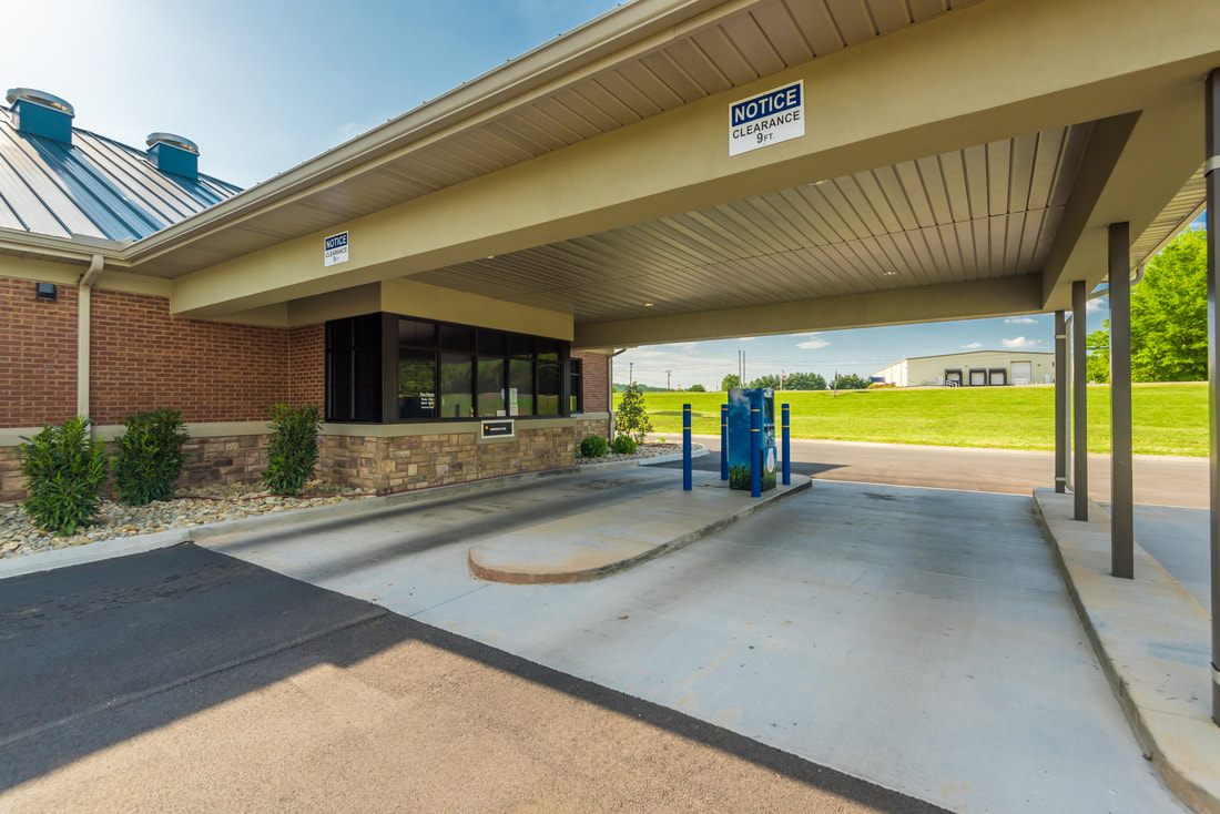 Drive Through Service Window at Sweetwater Utility Boards New Building