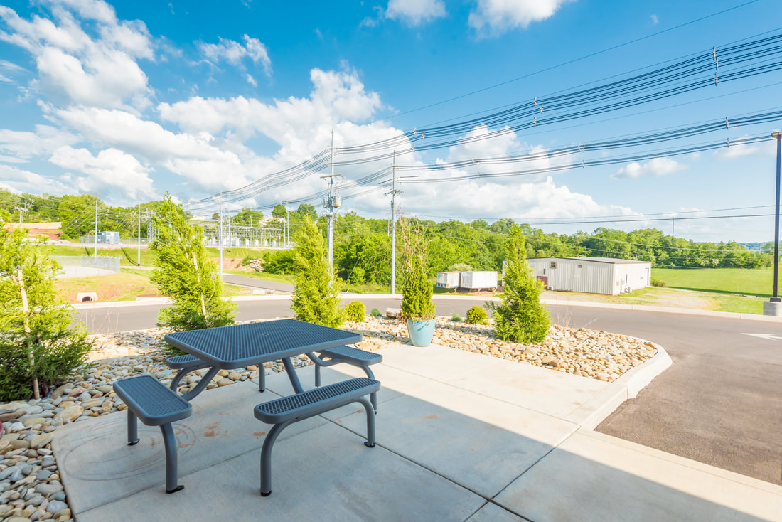 Outdoor Break Area at Sweetwater Utility Boards New Building