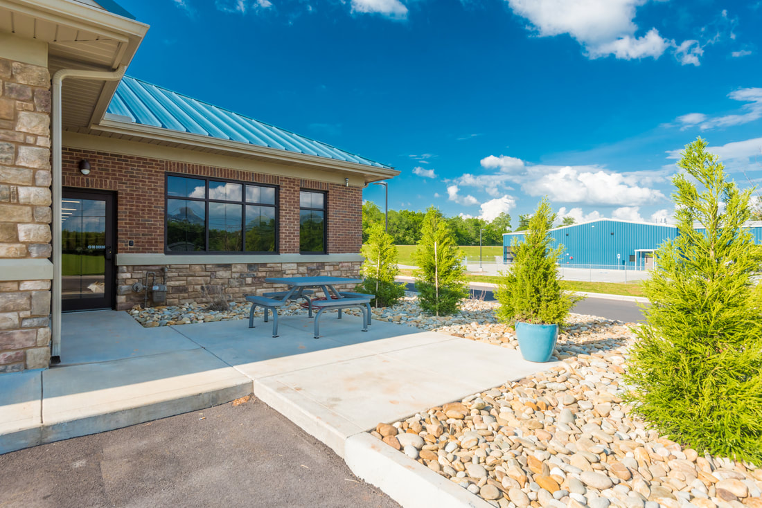 Outdoor Break Area at Sweetwater Utility Boards New Building