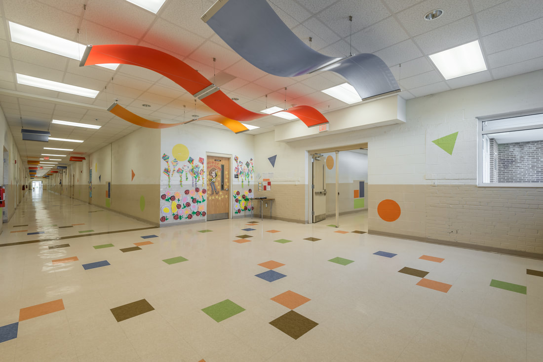 Renovated Hallway at Vonore Elementary School