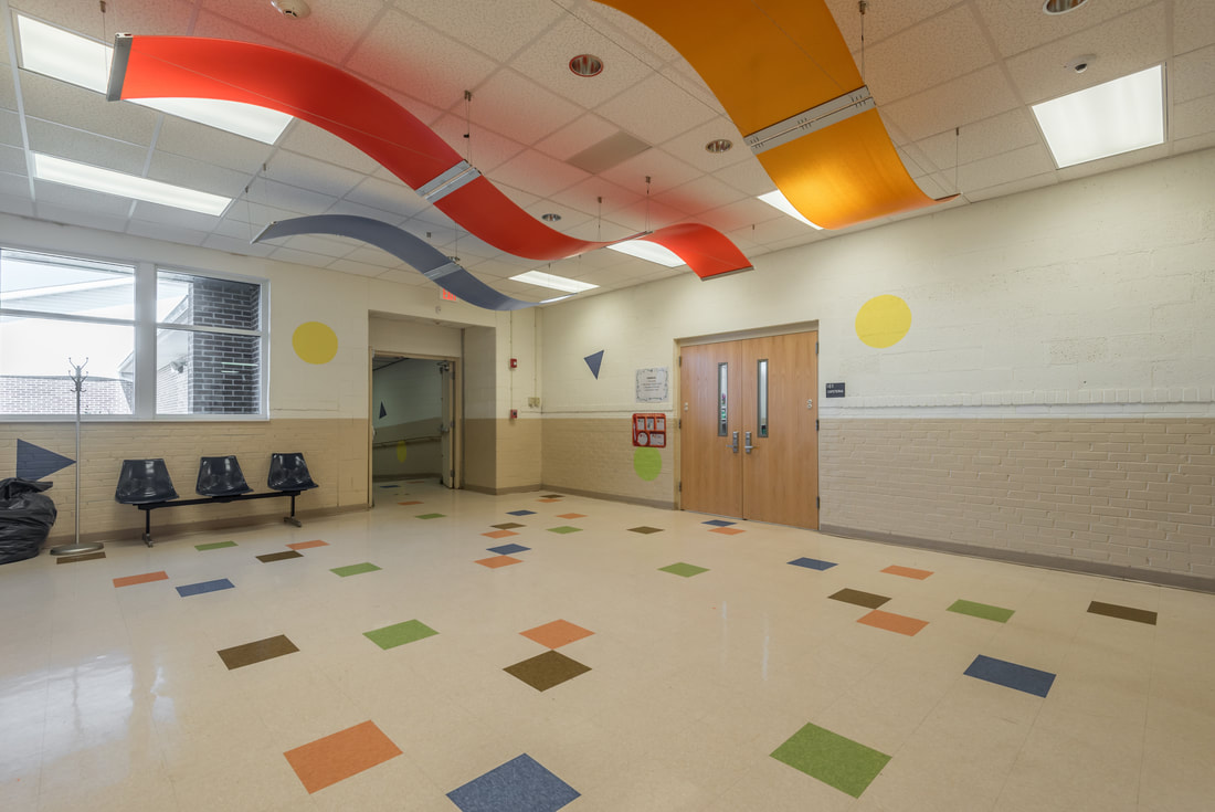 Renovated Hallway at Vonore Elementary School